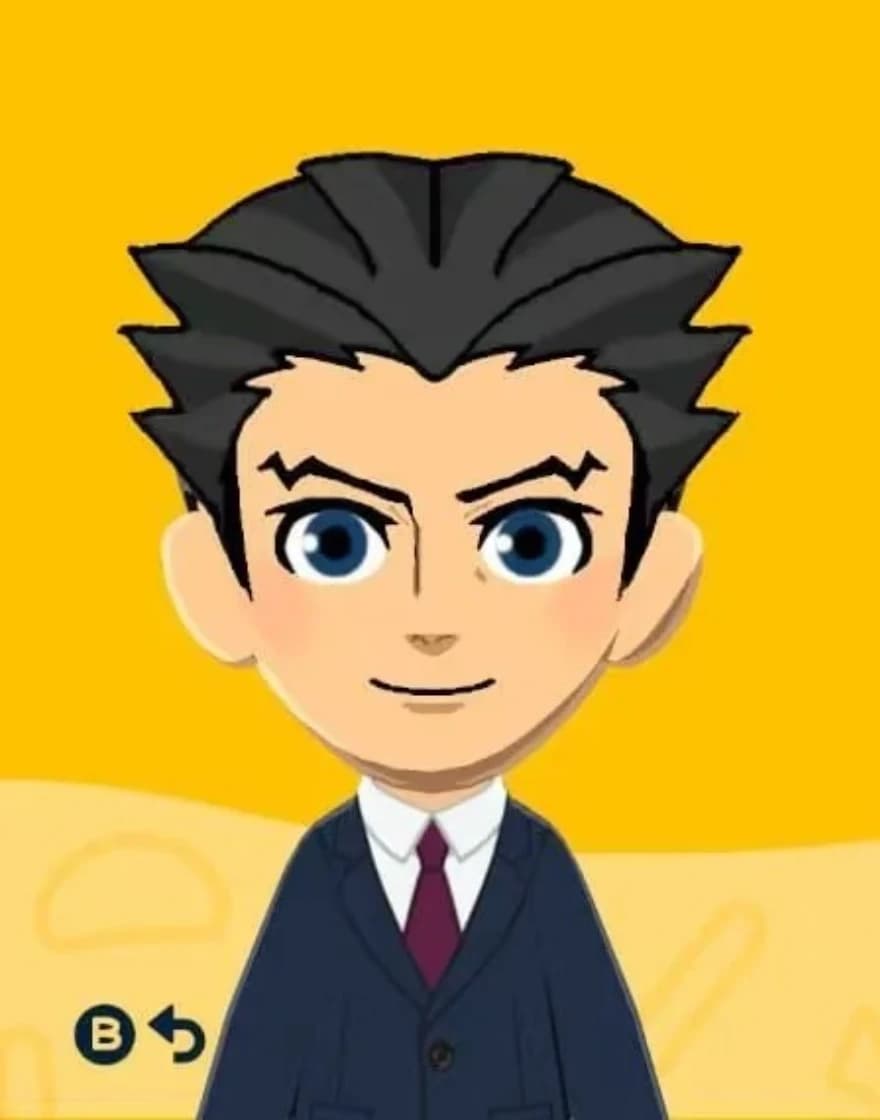 Phoenix Wright - Tomodachi Life Mii portrait