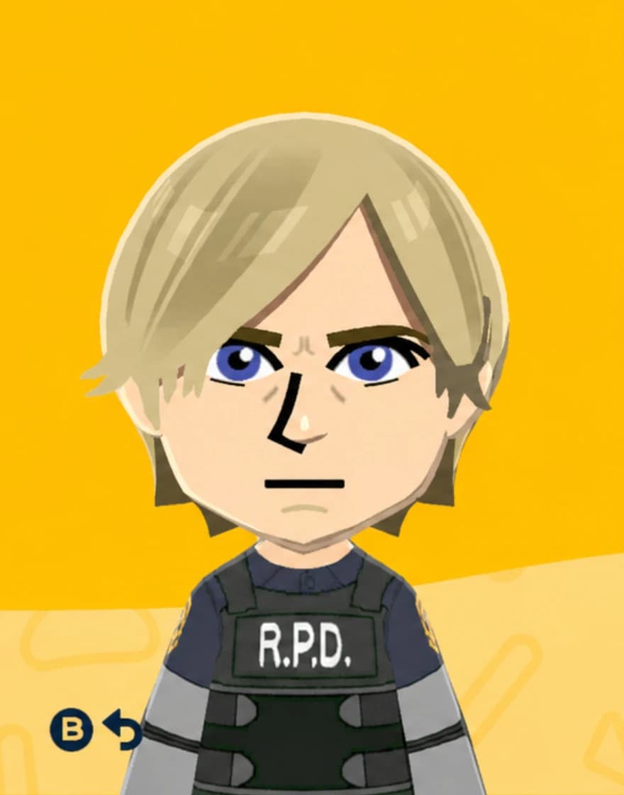 Leon S. Kennedy - Tomodachi Life Mii portrait