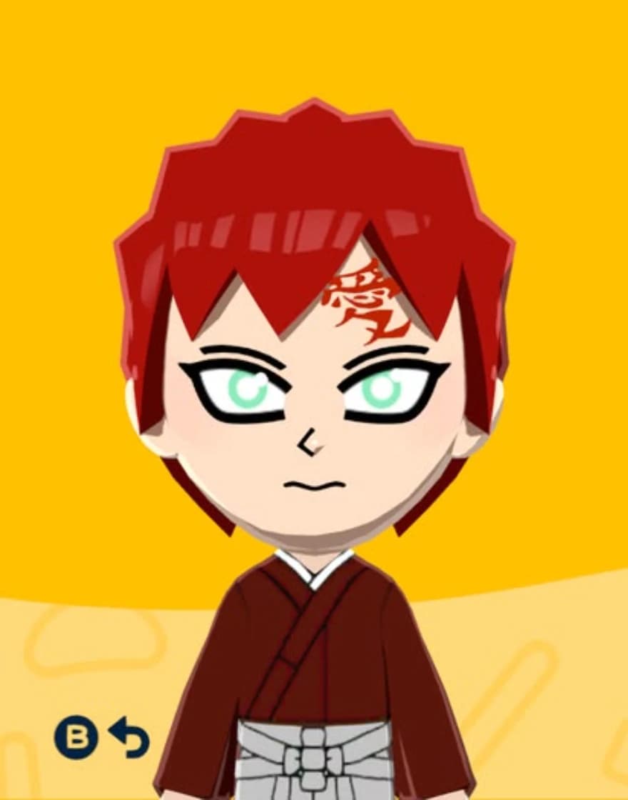 Gaara - Tomodachi Life Mii portrait