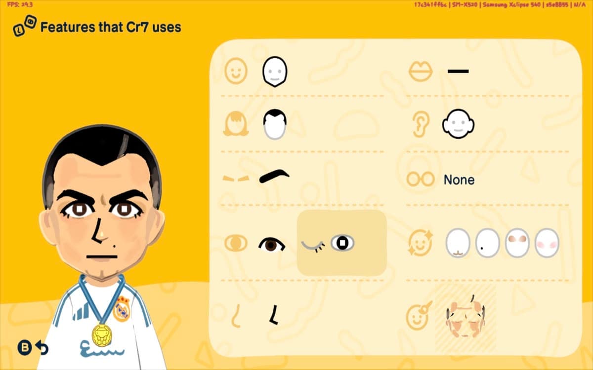Cristiano Ronaldo Mii features guide