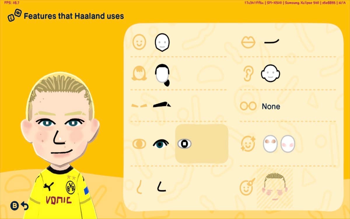 Erling Haaland Mii features guide