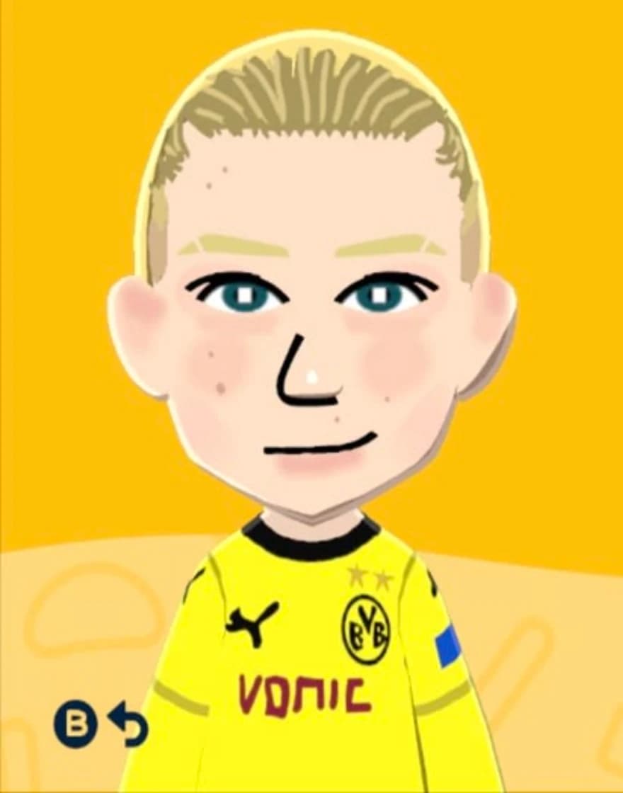 Erling Haaland - Tomodachi Life Mii portrait
