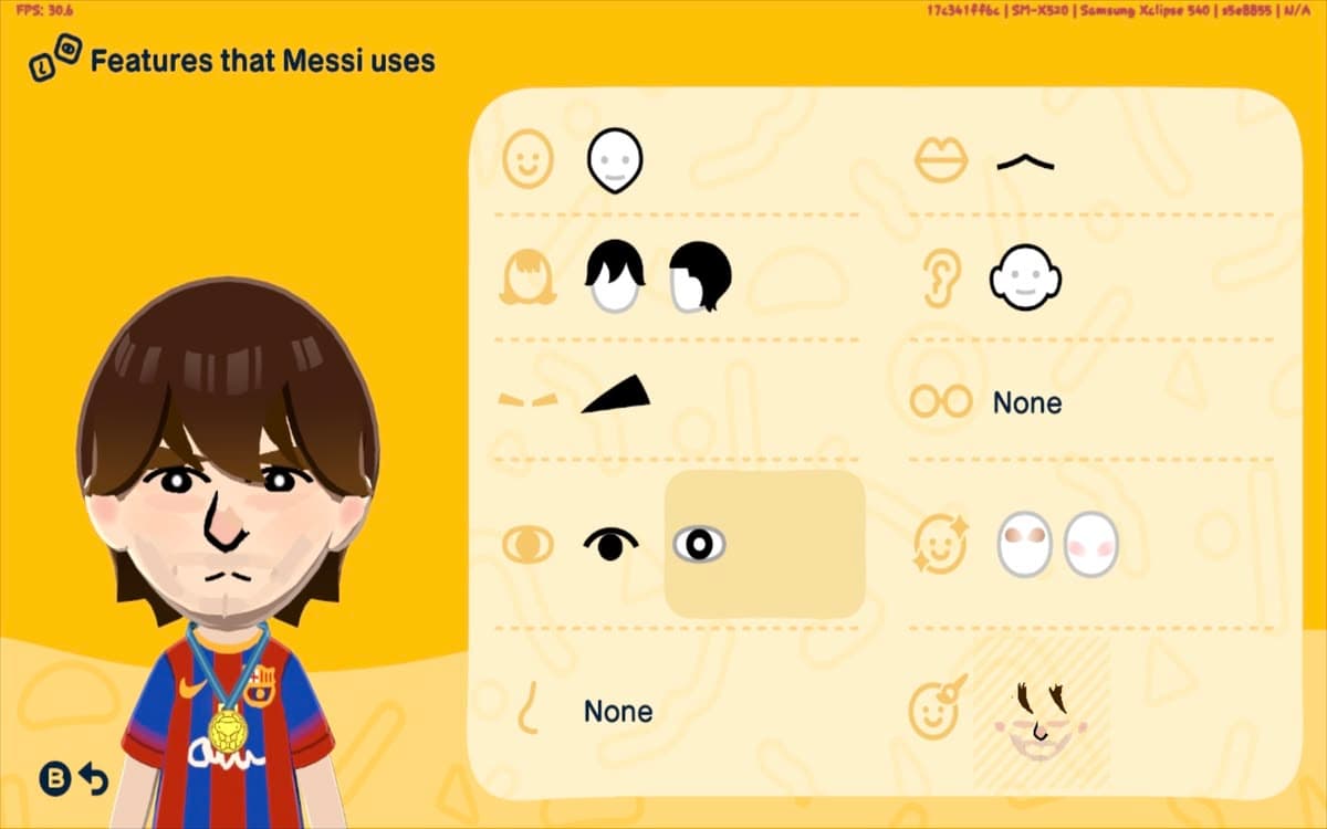 Messi Mii features guide
