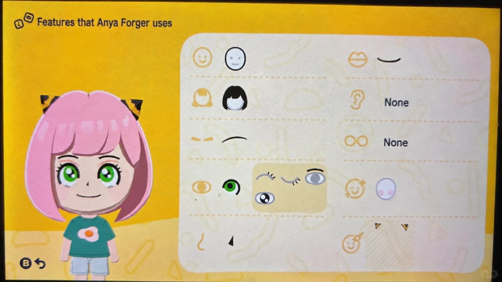 Anya Forger Mii features guide