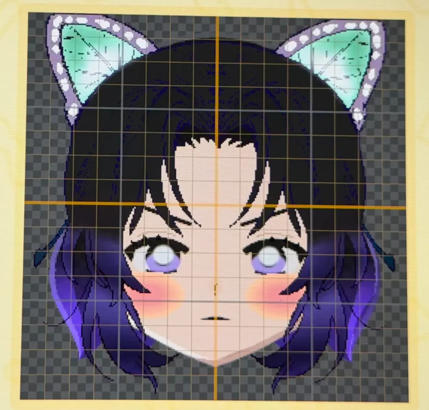 Shinobu Kochou Mii facepaint
