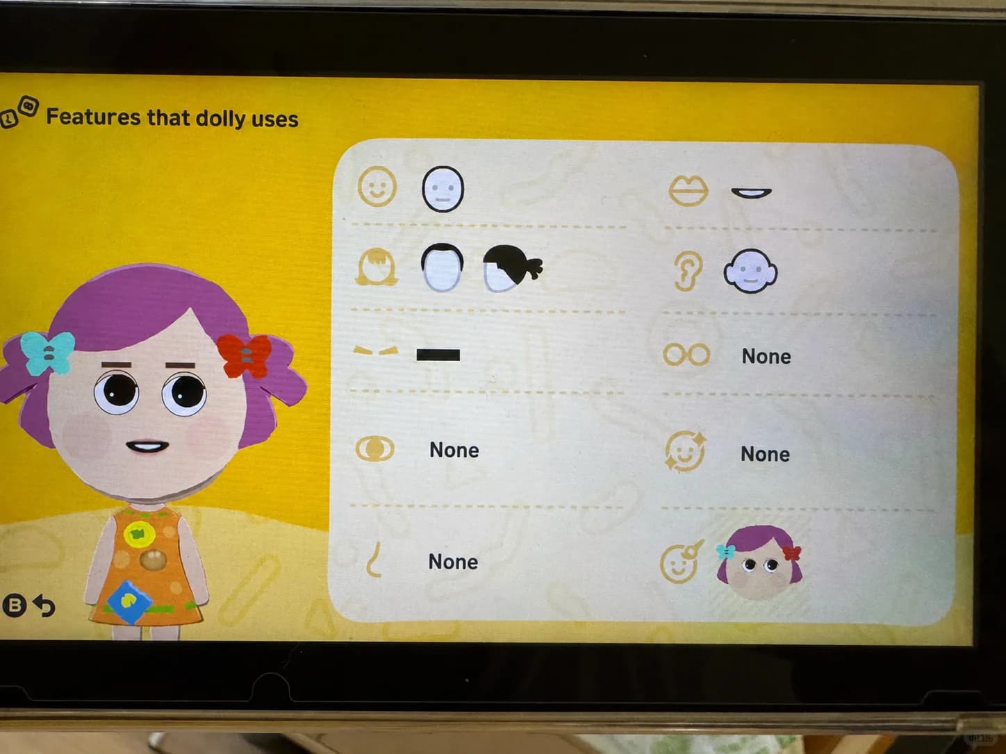 dolly Mii features guide