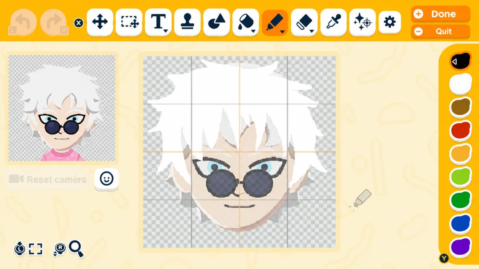 Satoru Gojo Mii facepaint