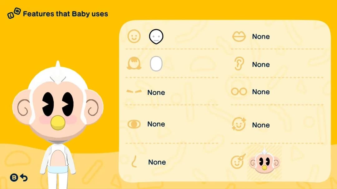 Baby Mii features guide